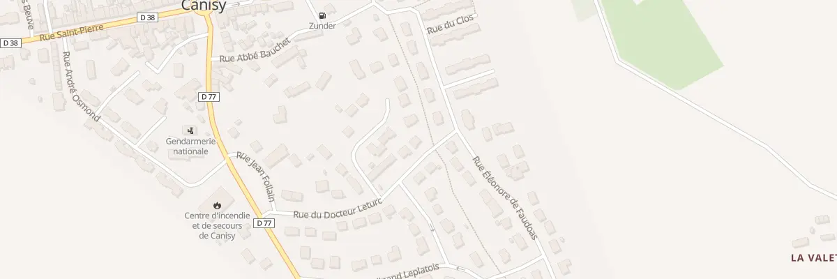 Plan du 13 Rue du Docteur Leturc à Canisy