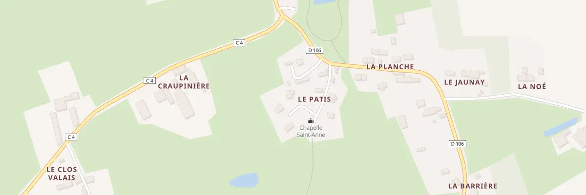 Plan du 6 Le Patis à La Selle-Guerchaise