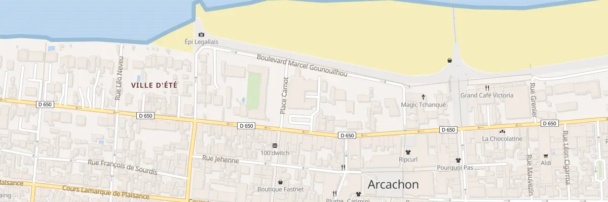 Plan du 219 Bd de la Plage à Arcachon