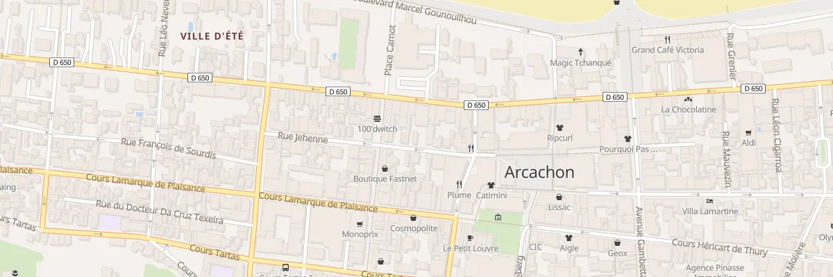 Plan du 33 Rue Jehenne à Arcachon