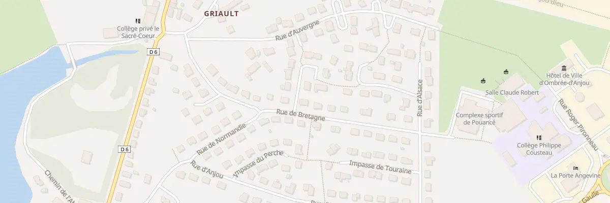 Plan du 15 Rue de Bretagne (Pouance) à Ombrée d’Anjou
