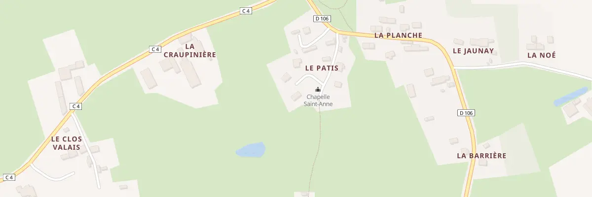 Plan du 10 Le Patis à La Selle-Guerchaise