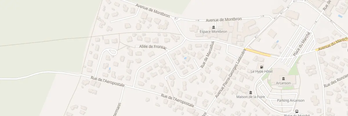 Plan du 25 Rue de Marcellus à Biscarrosse