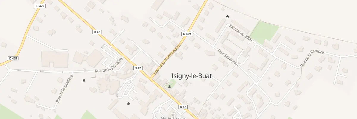 Plan du 8 Rue de la Normandiere Isigny à Isigny-le-Buat