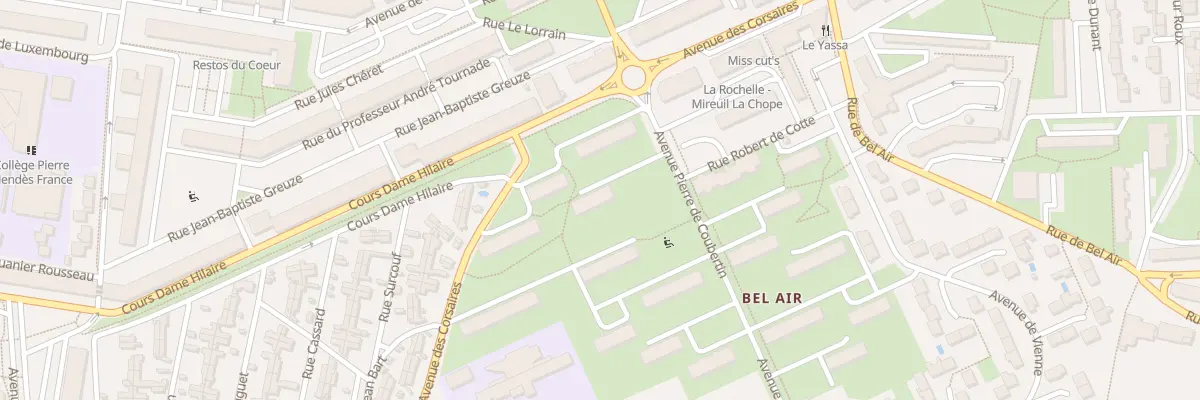 Plan du 7 Rue Charles Garnier à La Rochelle