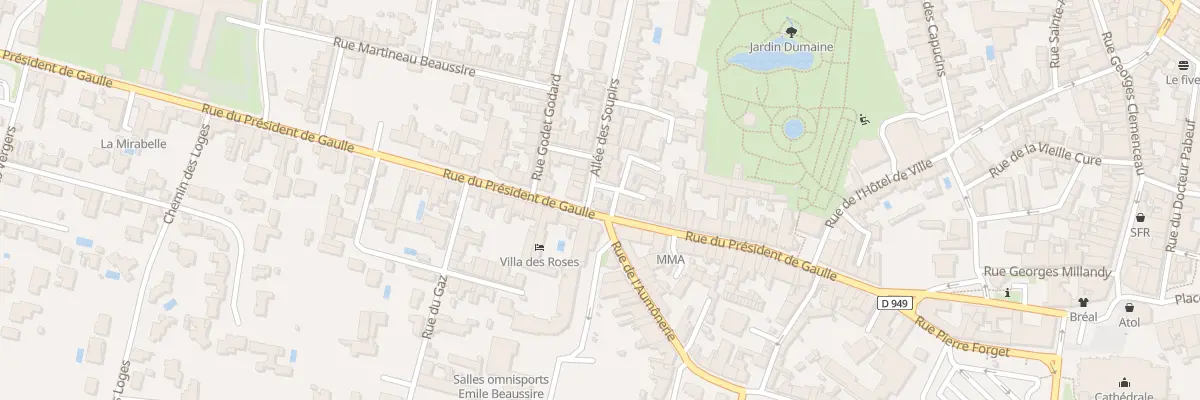 Plan du 50 Rue du Presid de Gaulle à Luçon