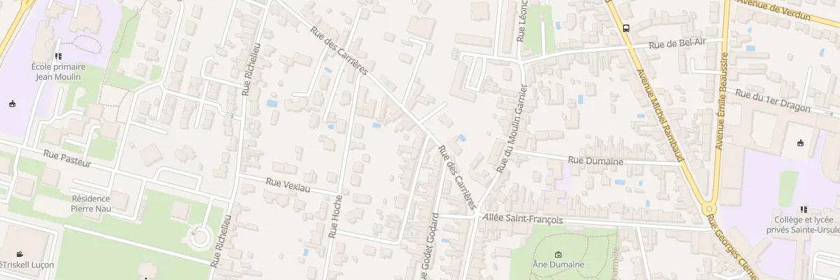 Plan du 11 Rue des carrières à Luçon