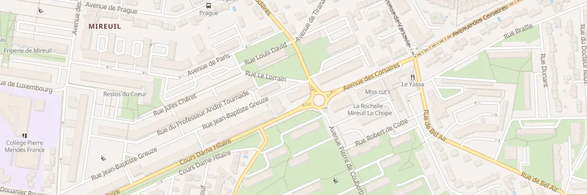 Plan du 3 Rue Jean Bap Greuze à La Rochelle