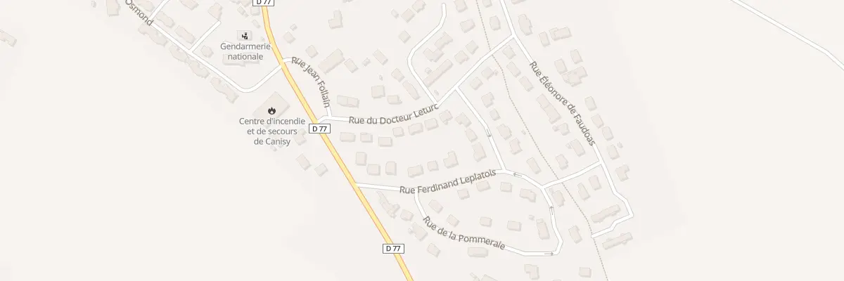 Plan du 10 Rue du Docteur Leturc à Canisy