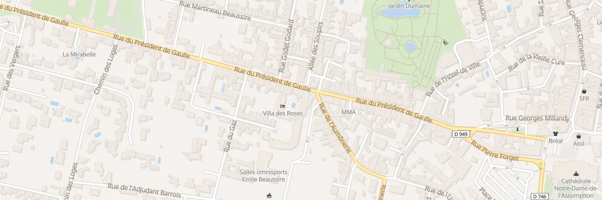 Plan du 41 Rue du Presid de Gaulle à Luçon