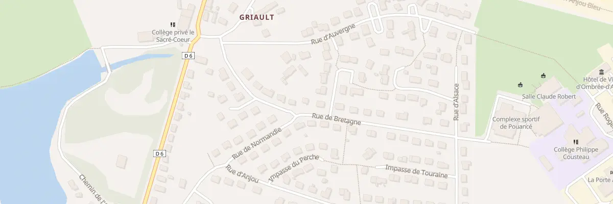 Plan du 11 Rue de Bretagne (Pouance) à Ombrée d’Anjou