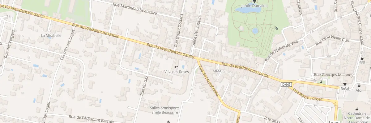 Plan du 41B Rue du Presid de Gaulle à Luçon