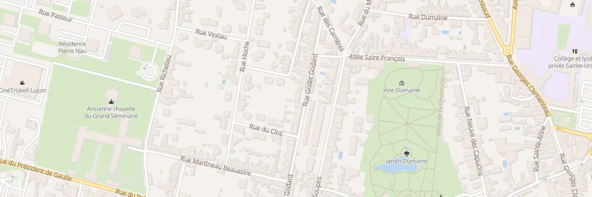 Plan du 53 Rue godet godard à Luçon
