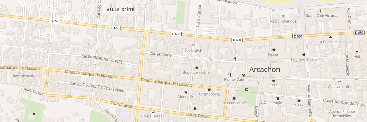 Plan du 36 Rue Jehenne à Arcachon