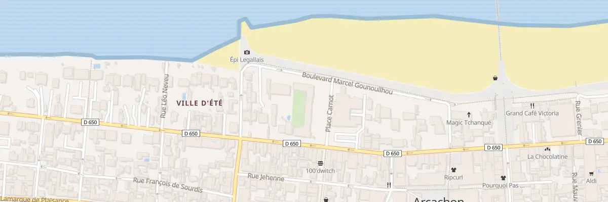 Plan du 223 Bd de la Plage à Arcachon