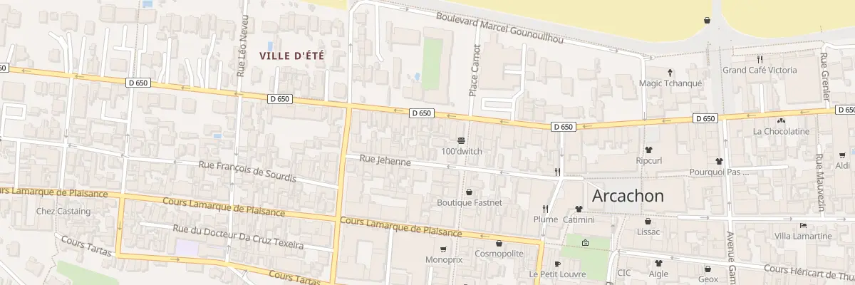 Plan du 47 Rue Jehenne à Arcachon
