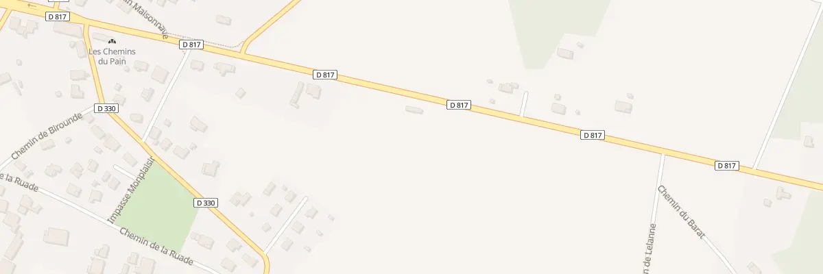 Plan du 2976 Rte Départementale 817 à Port-de-Lanne
