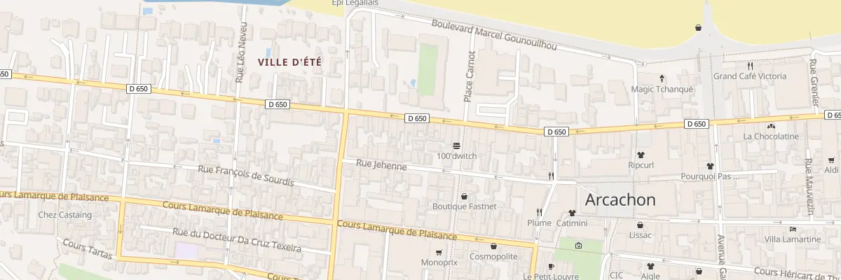 Plan du 47Q Rue Jehenne à Arcachon