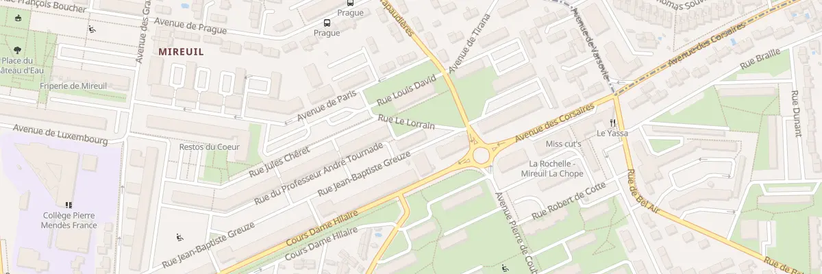Plan du 2 Rue Jean Bap Greuze à La Rochelle