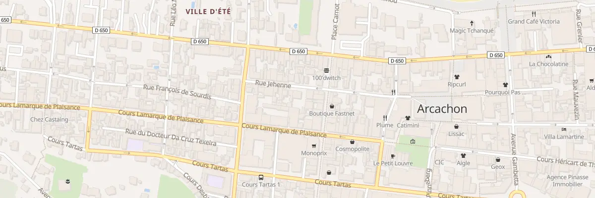 Plan du 40 Rue Jehenne à Arcachon