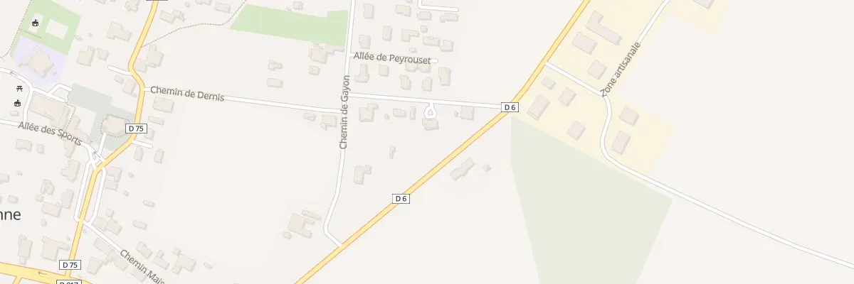 Plan du 89 Che de Coundoumet à Port-de-Lanne