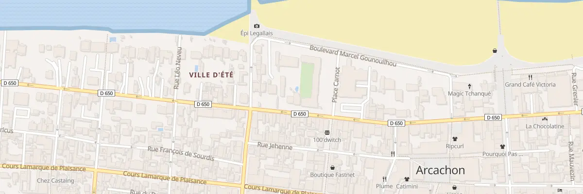 Plan du 229 Bd de la Plage à Arcachon
