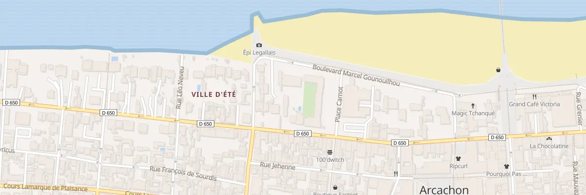 Plan du 50 Bd Marcel Gounouilhou à Arcachon