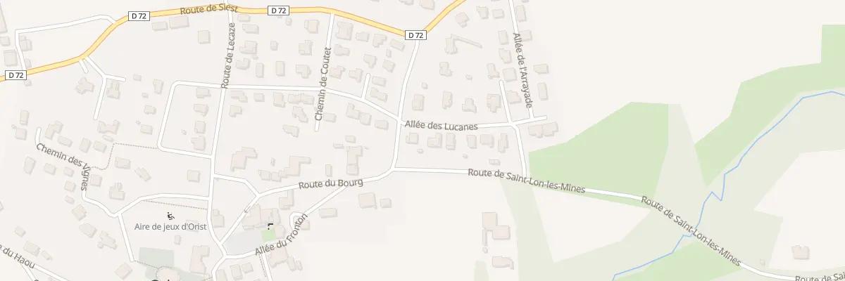Plan du 108 Rte du Bourg à Orist