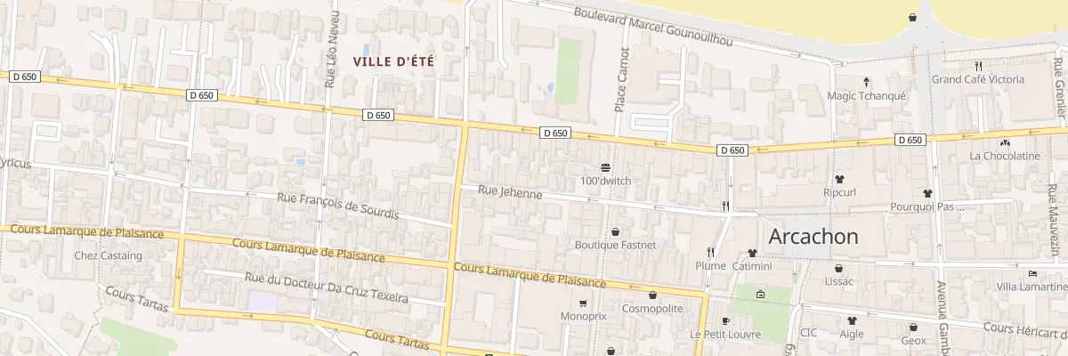 Plan du 53 Rue Jehenne à Arcachon