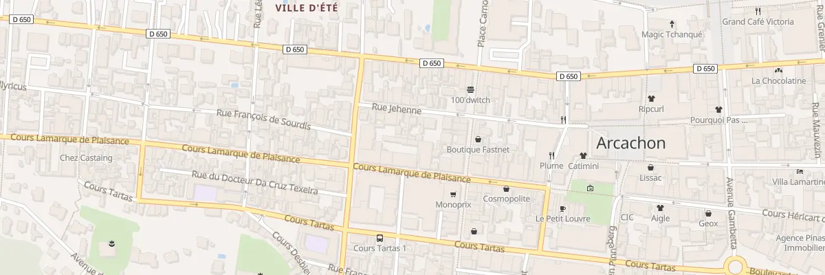 Plan du 44 Rue Jehenne à Arcachon