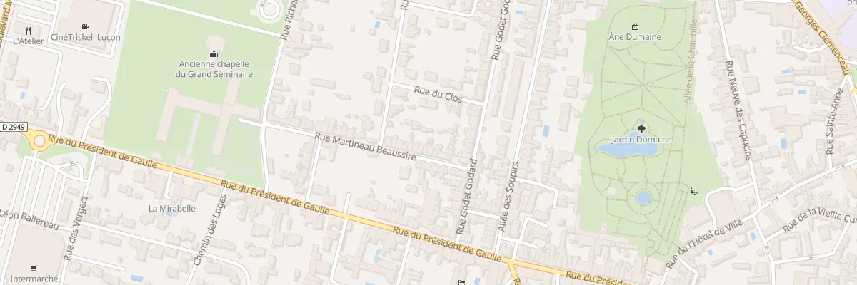 Plan du 12 Rue martineau beaussire à Luçon