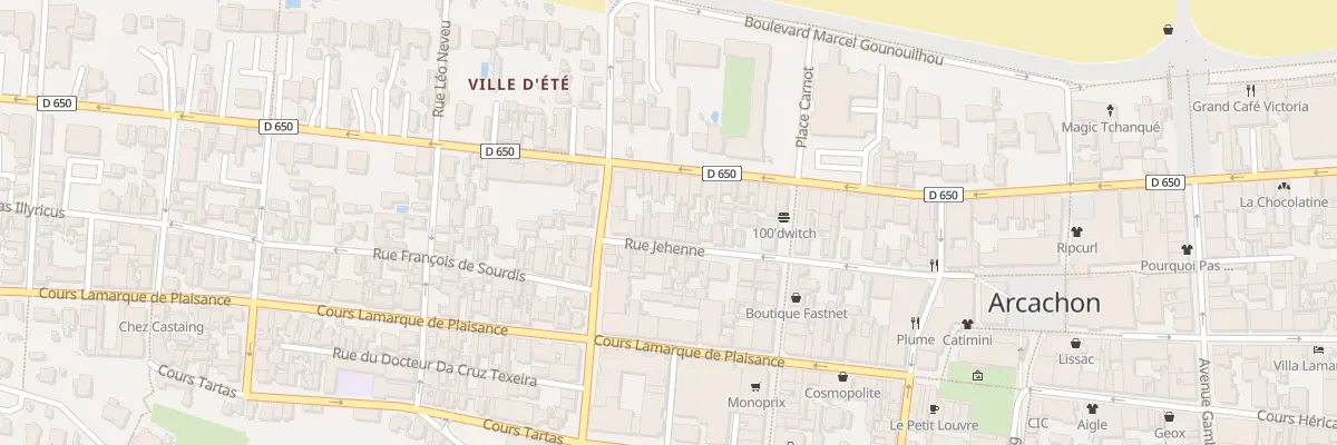 Plan du 57 Rue Jehenne à Arcachon