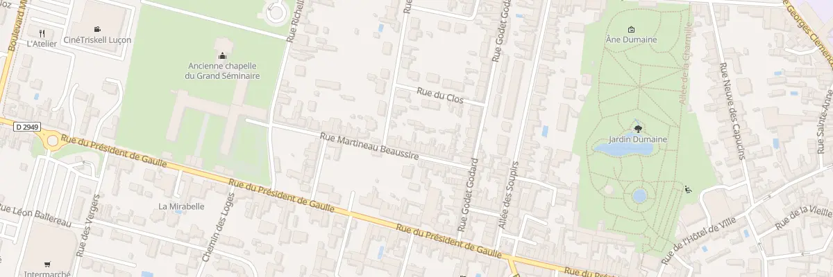 Plan du 18 Rue martineau beaussire à Luçon