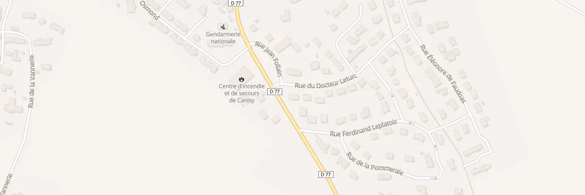 Plan du 2 Rue du Docteur Leturc à Canisy