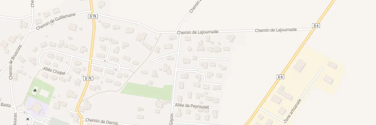Plan du 376 Che de Gayon à Port-de-Lanne