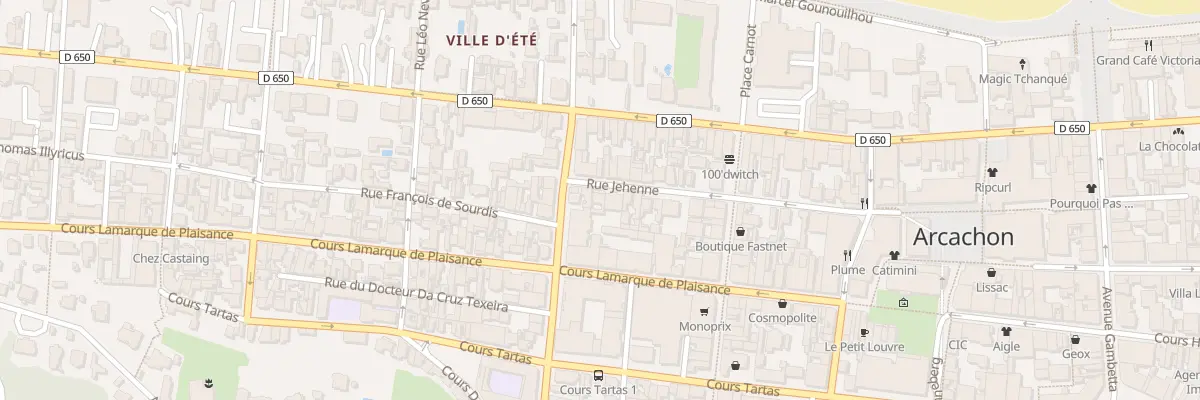 Plan du 52 Rue Jehenne à Arcachon