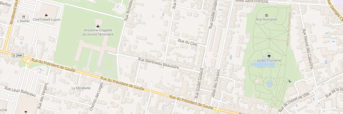 Plan du 22 Rue martineau beaussire à Luçon