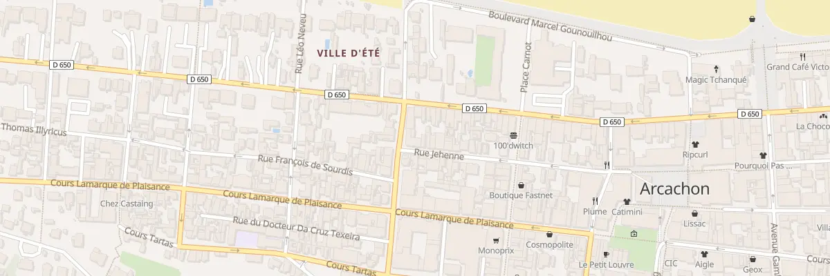 Plan du 67 Rue Jehenne à Arcachon