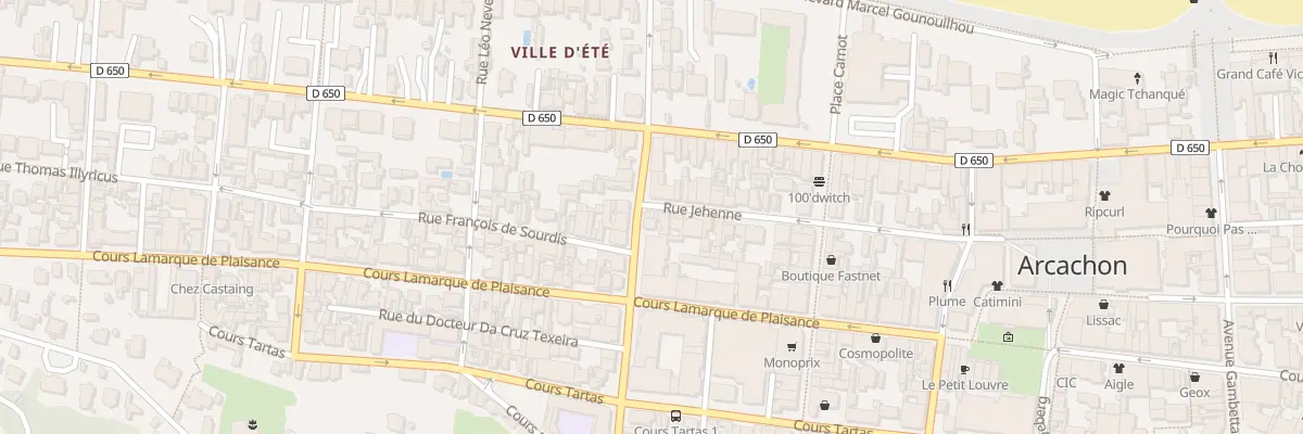 Plan du 56 Rue Jehenne à Arcachon