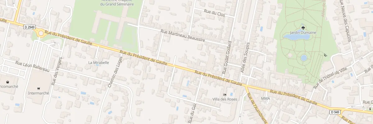 Plan du 74 Rue du Presid de Gaulle à Luçon