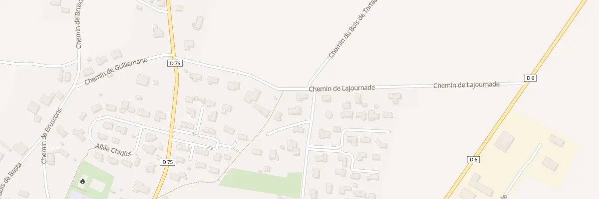Plan du 391 Che de Lajournade à Port-de-Lanne