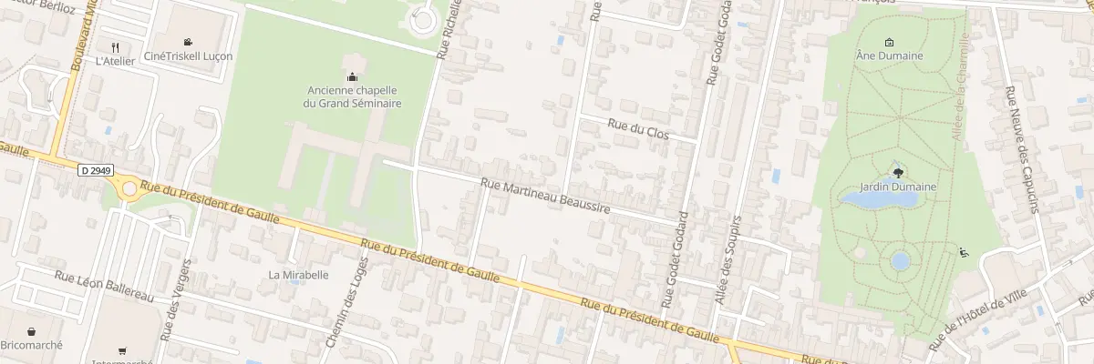 Plan du 24B Rue martineau beaussire à Luçon
