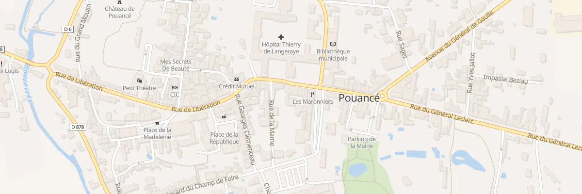 Plan du 12 Rue du maréchal foch à Ombrée d’Anjou