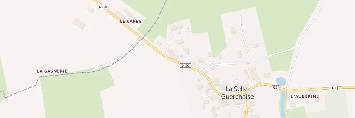 Plan du 2 Allee de la Gagnerie à La Selle-Guerchaise