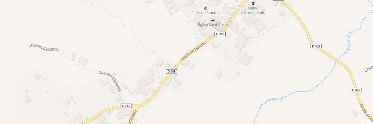 Plan du 291 Rte de Hélette à Armendarits