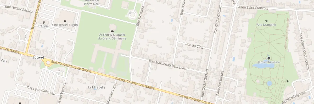 Plan du 32 Rue martineau beaussire à Luçon