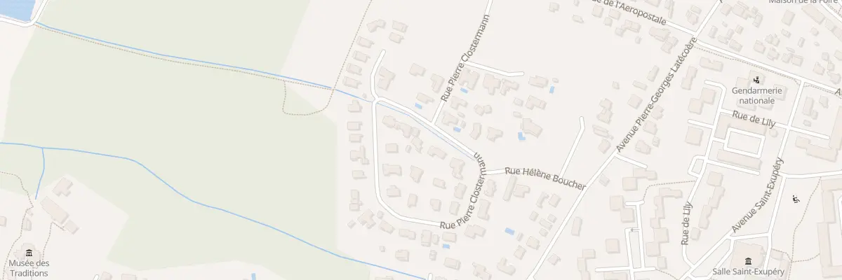 Plan du 671 Rue Pierre Clostermann à Biscarrosse