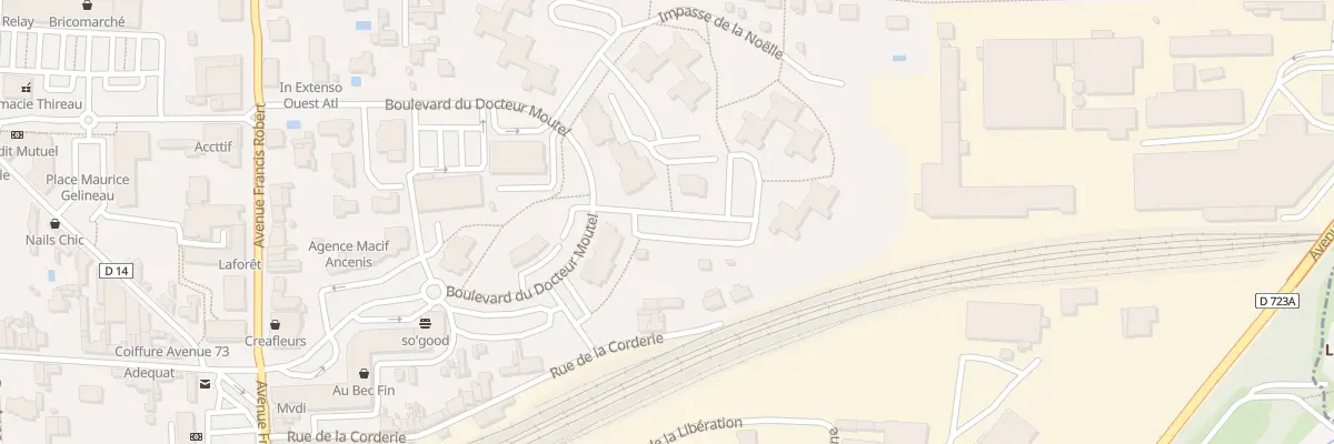 Plan du 292 Bd du Docteur Moutel à Ancenis-Saint-Géréon