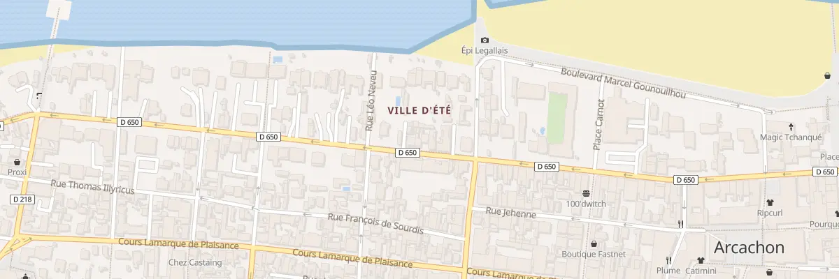 Plan du 247 Bd de la Plage à Arcachon