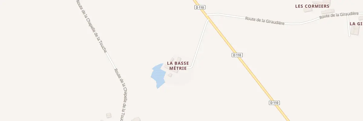 Plan du 160 Che de la Basse Métrie à Brains-sur-les-Marches